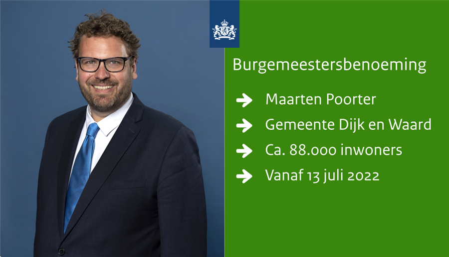 Bericht Nieuwe burgemeester in Dijk en Waard bekijken